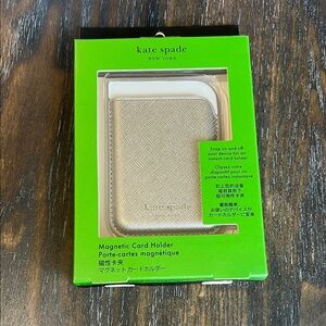 Kate Spade Magnetic Saffiano Leather Card Holder